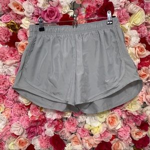 Large gray Nike athletic shorts